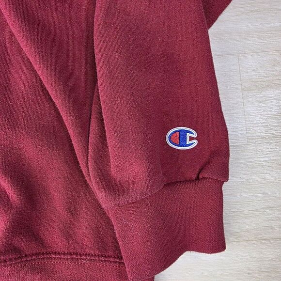 Vintage Champion Iowa‎ State University Sweatshirt Red Hoodie Spellout Size XL - Picture 8 of 9